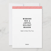 Creatieve Ruitersport Kerst Feestdagenkaart (Achterkant)