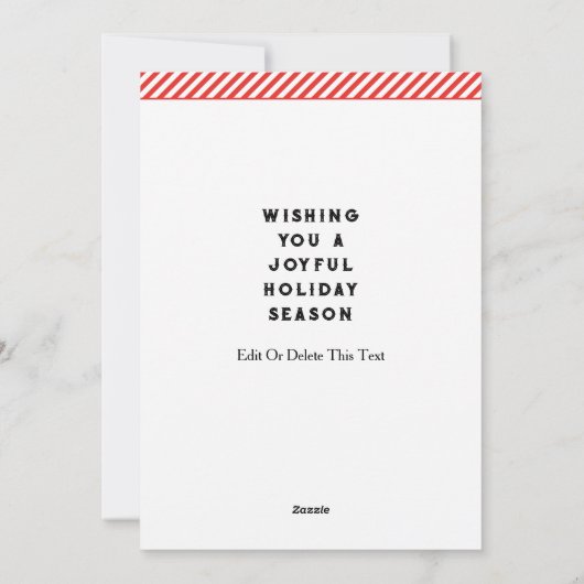 Creatieve Ruitersport Kerst Feestdagenkaart (Achterkant)