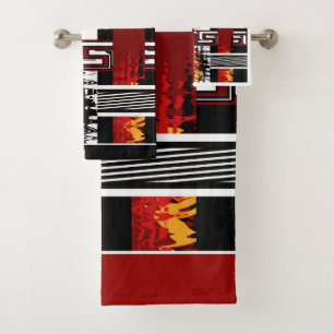 Creatieve samenvatting, etnisch, bad handdoek