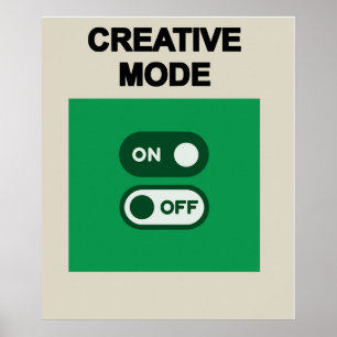 creatieve schakelaar poster