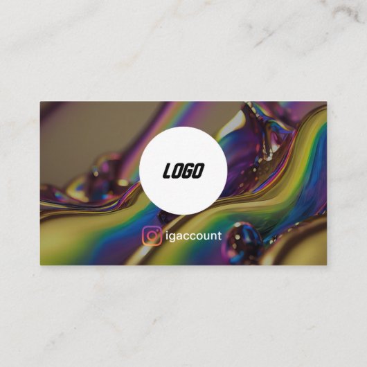 creatieve schilder visitekaartje (Achterkant)