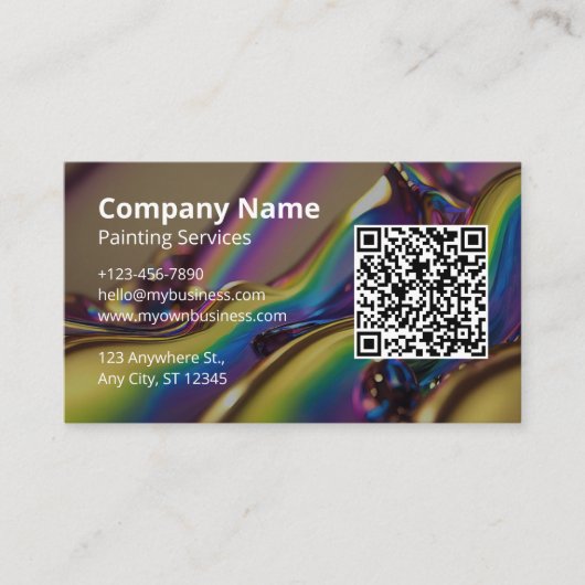 creatieve schilder visitekaartje (Voorkant)