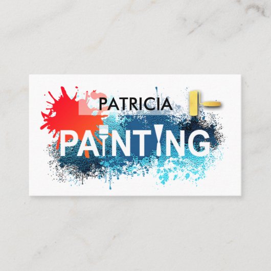 Creatieve Schilderservice Uithangbord Visitekaartje (Voorkant)