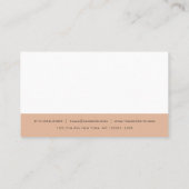 Creatieve sierlijke harmonische  kleuren Plain Visitekaartje (Achterkant)