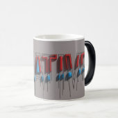 Creatieve Smeltende 3D-Typografie Magische Mok (Voorkant rechts)