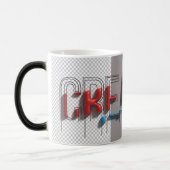 Creatieve Smeltende 3D-Typografie Magische Mok (Links)