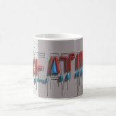 Creatieve Smeltende 3D-Typografie Magische Mok (Center)