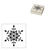 Creatieve Sneeuwvlok Vakantie Floral Star Uniek Rubberstempel (Gestempeld)