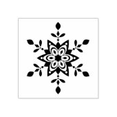Creatieve Sneeuwvlok Vakantie Floral Star Uniek Rubberstempel (Afrduk)