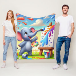 Creatieve Spetter Fleece Deken