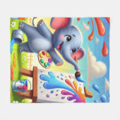Creatieve Spetter Fleece Deken (Voorkant (Horizontaal))
