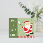 Creatieve Squash Speler Kerstmis Feestdagenkaart (Staand voorkant)