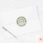 "Creatieve Stickers: personaliseer uw wereld" Ronde Sticker (Envelop)