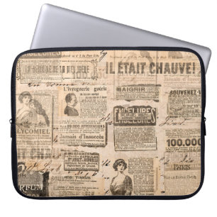 Creatieve stijlachtergrond. Papiertextuur. Laptop Sleeve