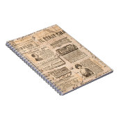 Creatieve  stijlachtergrond. Papiertextuur. Notitieboek (Rechterzijde)