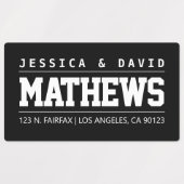 Creatieve stijlvolle zwarte & witte waterdichte labels (Design 1)