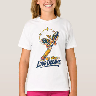 Creatieve Student Mot Potlood Dromen T-shirt