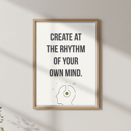Creatieve Studio Wand Kunst. Minimale Inspiratie Poster