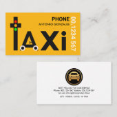 Creatieve taxi auto verkeerslicht chauffeur visitekaartje (Voorkant / Achterkant)
