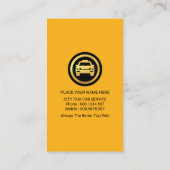 Creatieve TAXI blokken rijden Visitekaartje (Achterkant)