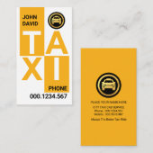 Creatieve TAXI blokken rijden Visitekaartje (Voorkant / Achterkant)