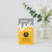 Creatieve taxi Wave Cab Driver Visitekaartje (Staand voorkant)