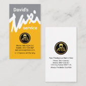 Creatieve taxi Wave Cab Driver Visitekaartje (Voorkant / Achterkant)