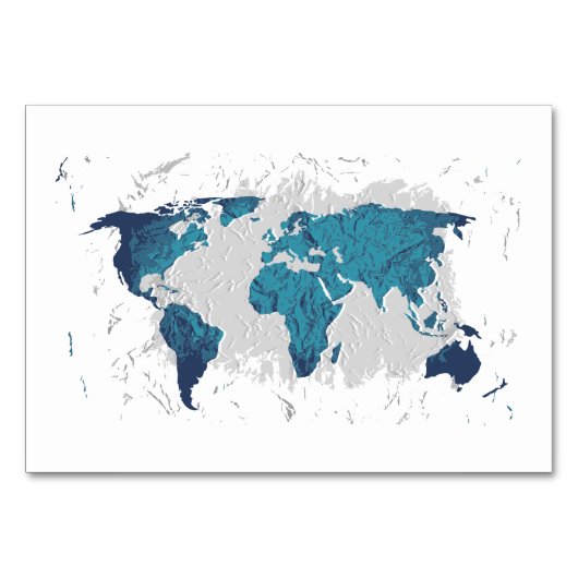 Creatieve tekenkaart van de wereld kaart (Voorkant)