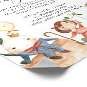 Creatieve teksten voor luier bij babyshower bordje poster (Hoek)