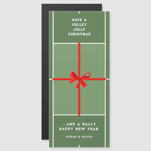 Creatieve Tennis Kerstkaarten (Voorkant / Achterkant)