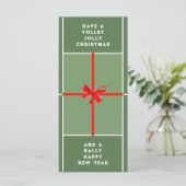 Creatieve Tennis Kerstkaarten (Staand voorkant)