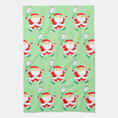 Creatieve Tennis Kerstvakantie Theedoek (Verticaal)