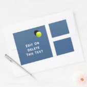 Creatieve Tennis Rechthoekige Sticker (Envelop)
