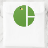 Creatieve Tennis Ronde Sticker (Tas)