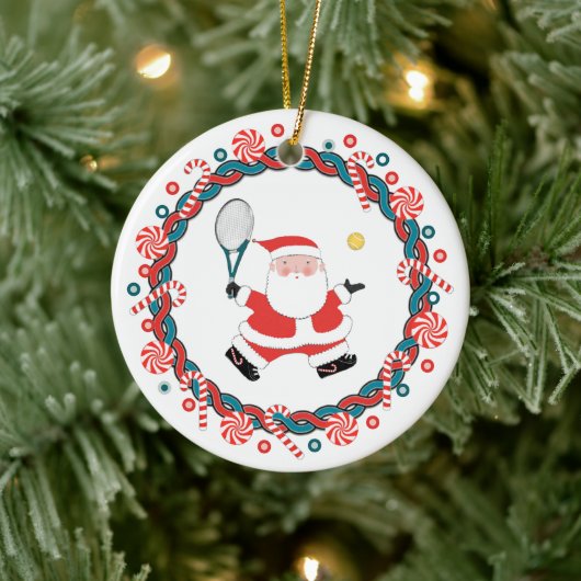 Creatieve tennis vakantiegeschenk keramisch ornament (Boom)