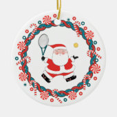 Creatieve tennis vakantiegeschenk keramisch ornament (Voorkant)