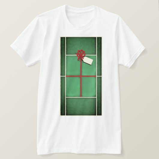 Creatieve tenniskerst t-shirt (Design voorkant)
