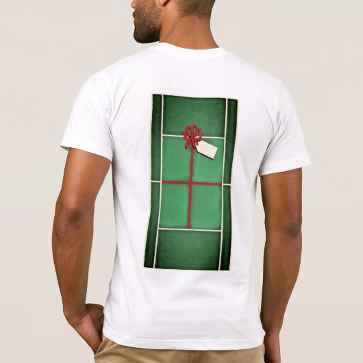 Creatieve tenniskerst t-shirt (Achterkant)