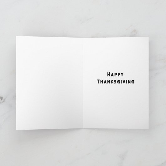 Creatieve Thanksgiving Feestdagen Kaart (Binnen)
