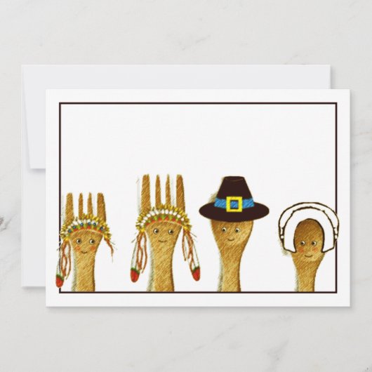 Creatieve Thanksgiving Kaart (Voorkant)