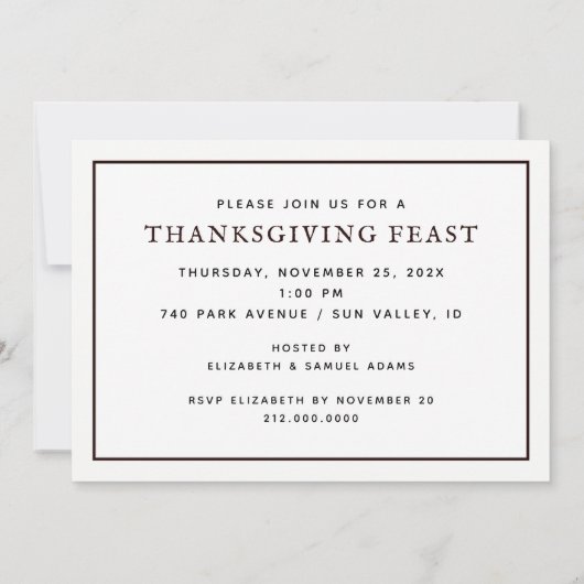 Creatieve Thanksgiving Kaart (Achterkant)