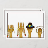 Creatieve Thanksgiving Kaart (Voorkant / Achterkant)