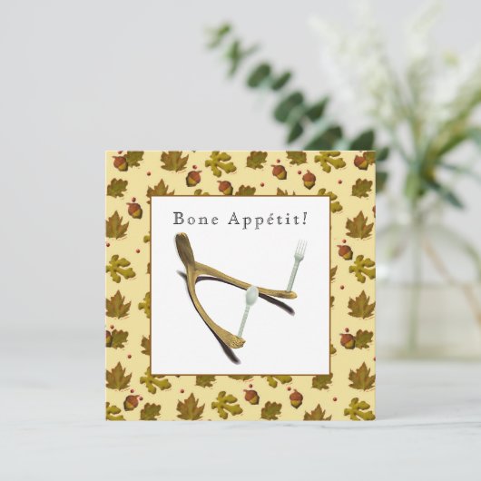 Creatieve Thanksgiving Kaart (Staand voorkant)