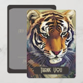 Creatieve Tijger Bedankt Card (Voorkant / Achterkant)