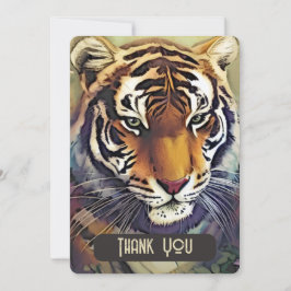 Creatieve Tijger Bedankt Card