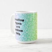 Creatieve Types Grappige Regenboog Doodles Mok (Voorkant links)