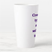 Creatieve types zijn zelden tanden latte mok (Voorkant)