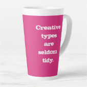 Creatieve types zijn zelden tidy - roze Mok (Rechterhoek)