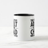 Creatieve typografie Motiverende spreuk Mok (Midden)