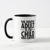 Creatieve typografie Motiverende spreuk Mok (Links)